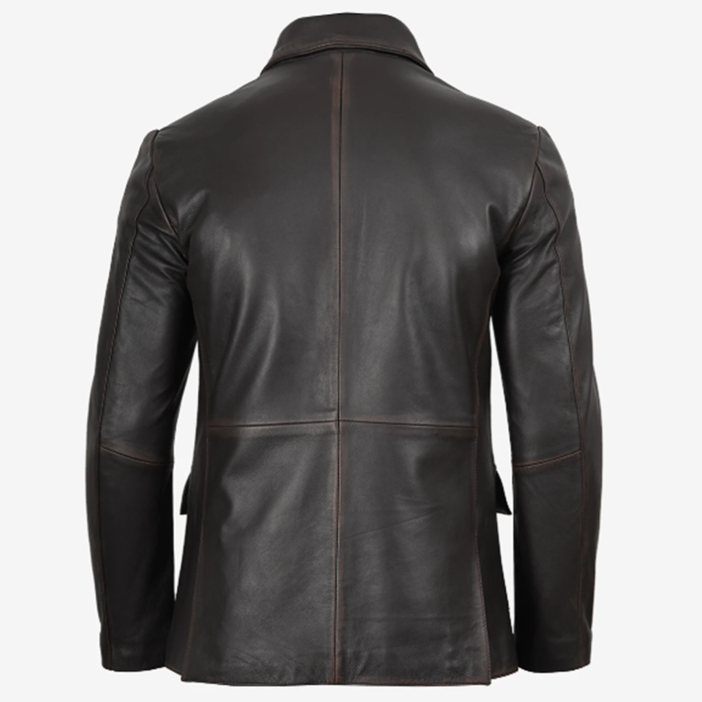 Men’s Dark Brown Rub-Off Blazer