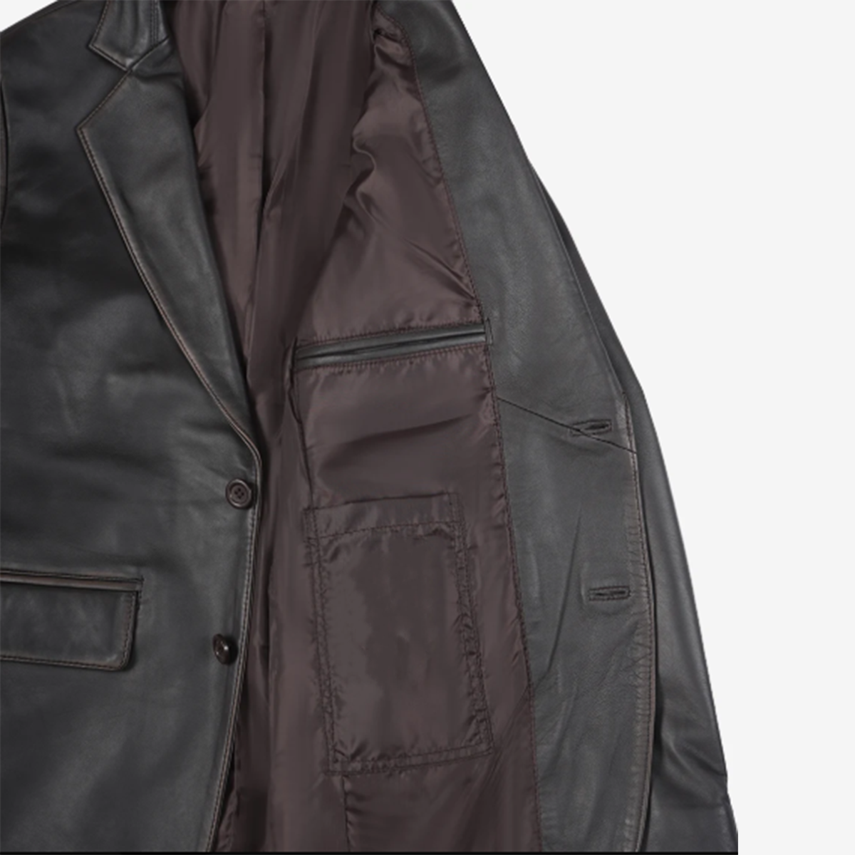 Men’s Dark Brown Rub-Off Blazer