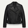 Women Asymmetrical Biker Leather Jacket